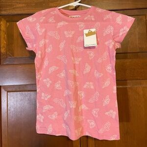 Kids Pink Butterfly Tee